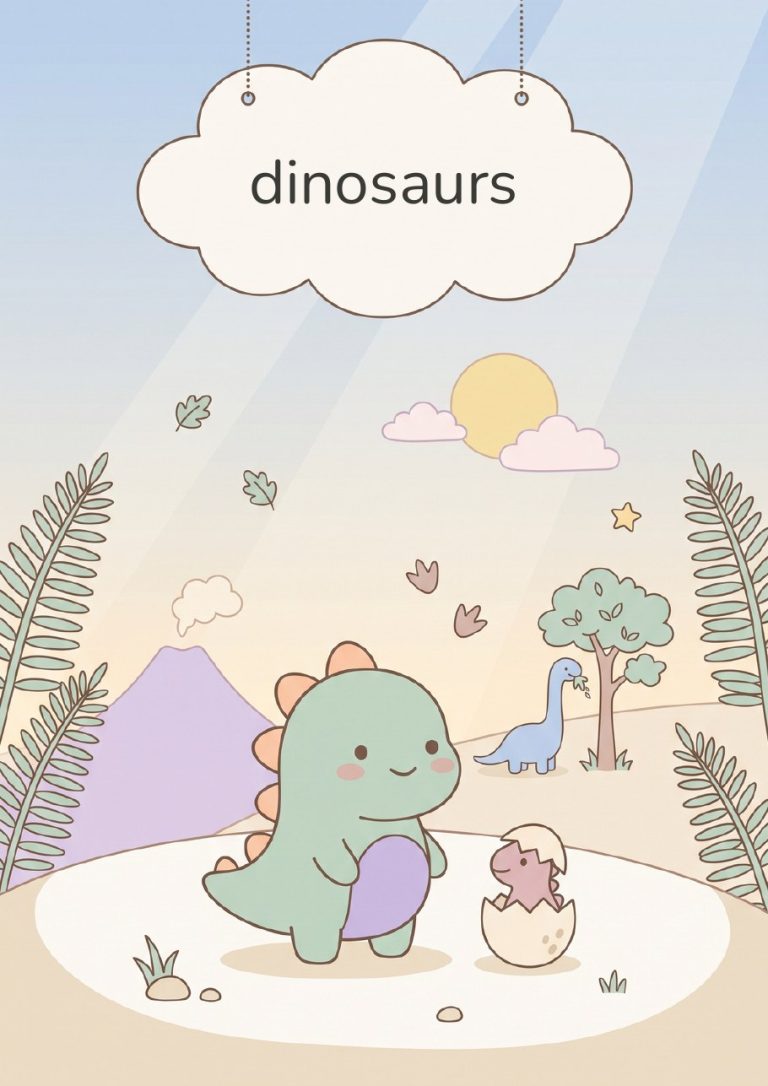 Dinosaurs printable activity pack cover